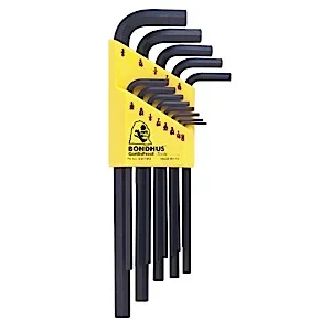 Bondhus 12137, Set 13 Hex L-Wrenches .050 - 3/8 - Long (1)