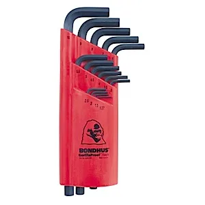 Bondhus 12195, Set 15 Hex L-Wrenches 1.27 - 10mm - Long (1)