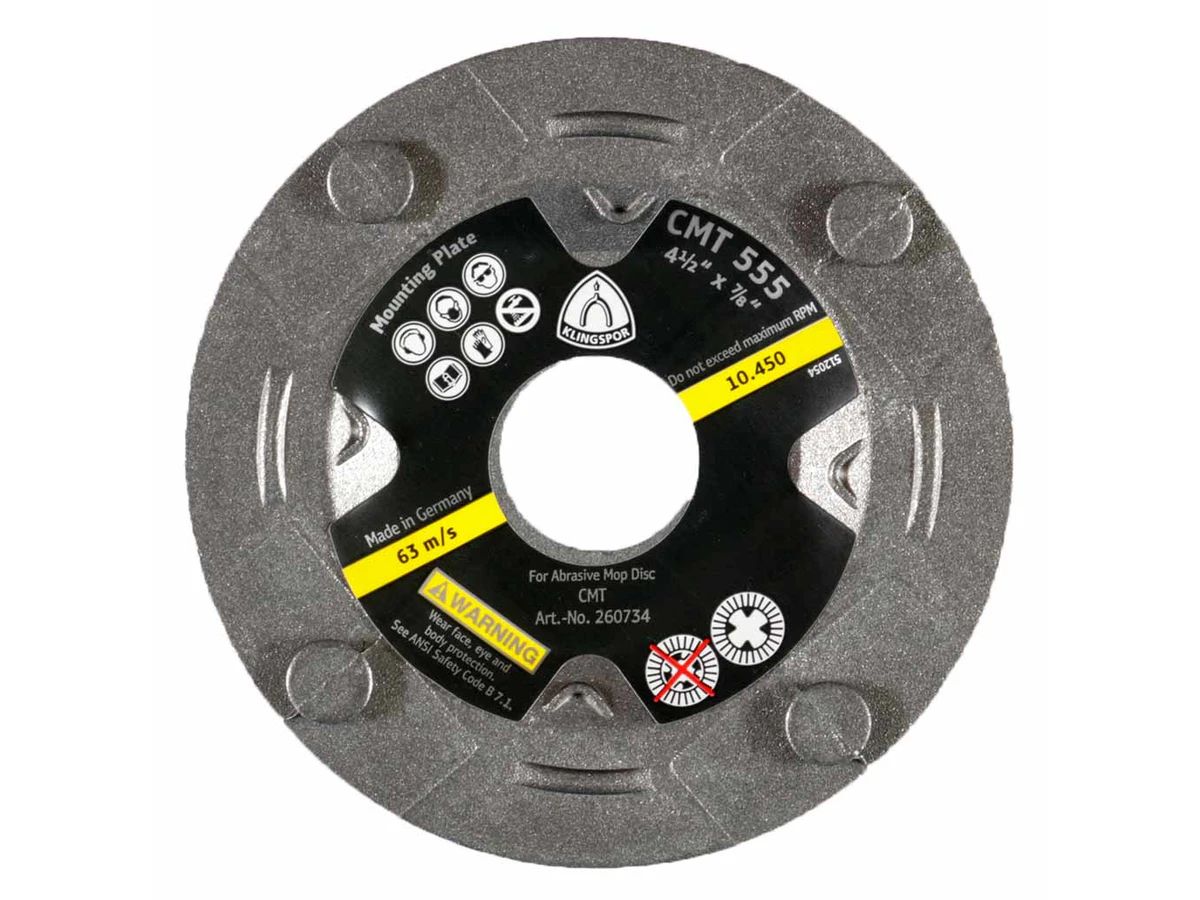 CMT726 & CMT728 Flap Disc 4.5" Back Plate