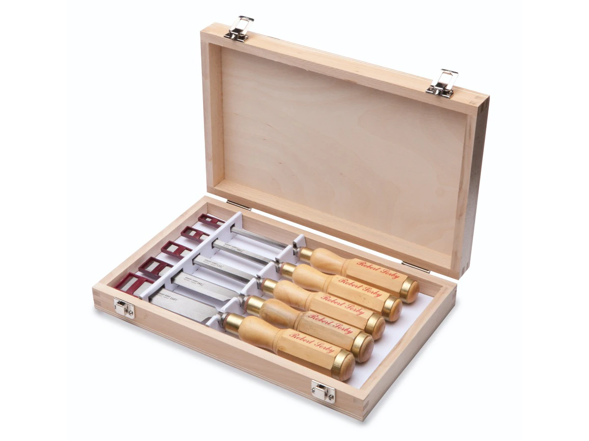 167 Octagonal Bevel Edge Chisel, 5-piece set 5167