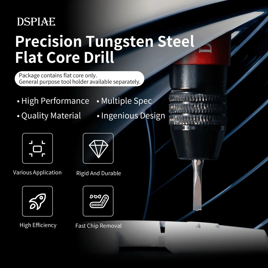 DSPIAE DSPIAE FB Precision Tungsten Carbide Flat Center Drill