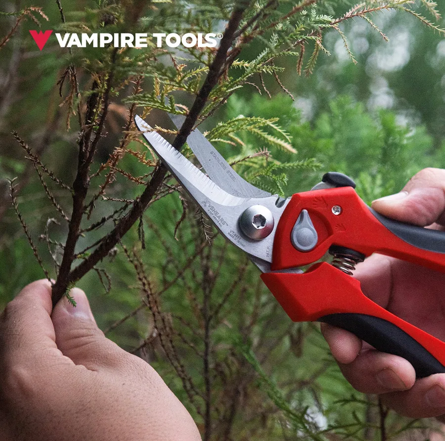 8″ ANGLED HEAVY DUTY MULTIPURPOSE SHEARS WITH WIRE CUTTING NOTCH | VT-3989